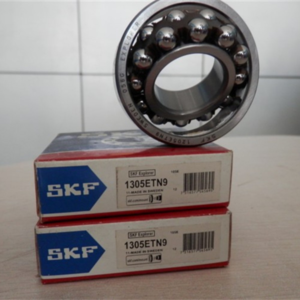 SKF que carrega o rolamento de esferas de alinhamento do auto fileira 1305ETN9 - 25 * 62 * 17mm